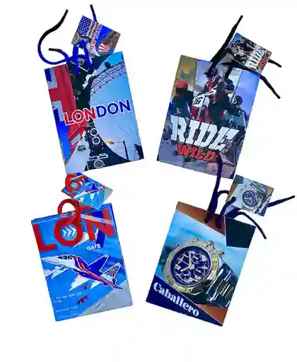 Bolsa De Regalo Para Hombre Talla S 16 X 12 Cm Diseños Surtidos
