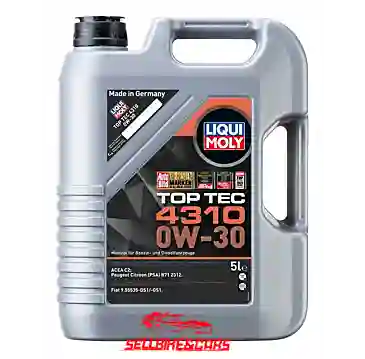 Aceite Carro 0w30 Hidrocraqueado Sintetico 5l Top Tec 4310 Psa Fiat Dual 5l