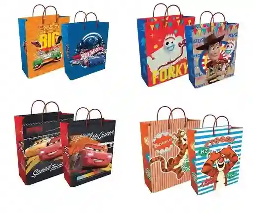 Bolsa De Regalo Jumbo Para Niño 45 X 33 Cm Diseños Surtidos