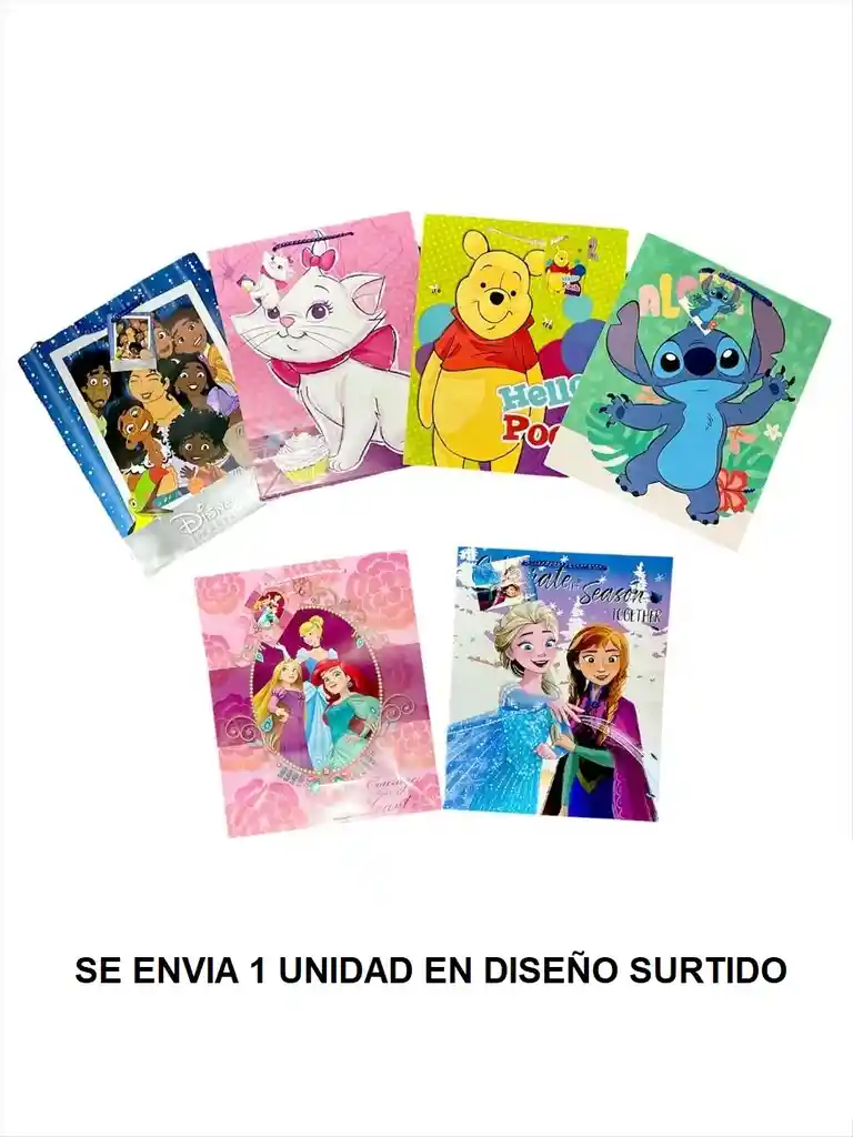 Bolsa De Regalo Para Niña Talla L 32 X 26 Cm Diseños Surtidos