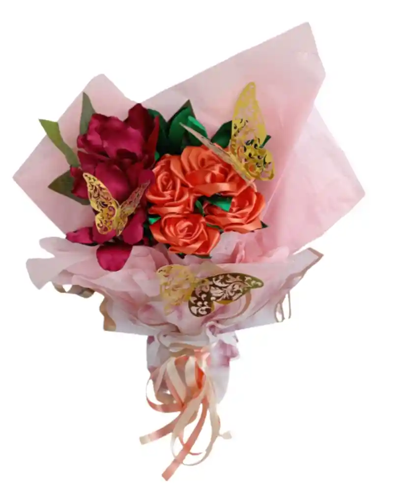 Ramo De Rosas Amatista Eterna