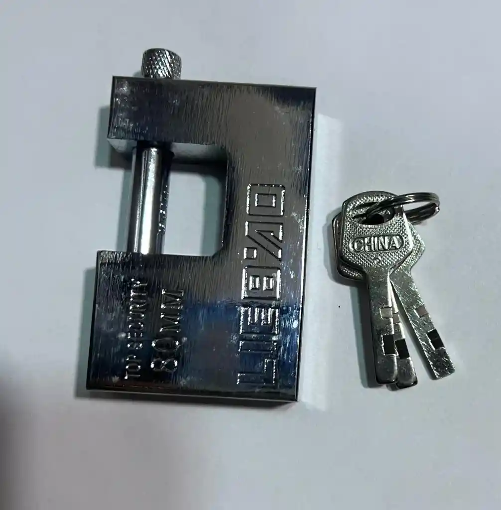 Candado Cuadrado Antiganzua Seguridad Anti Ganzua 80mm