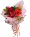 Ramo De Rosas Amatista Con Chocolates