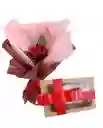 Rosa Con Chocolates Amor Eterno