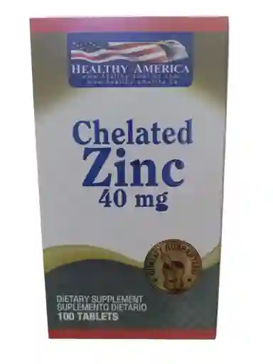 Zinc 40 Mg X 100 Tablets Healthy America