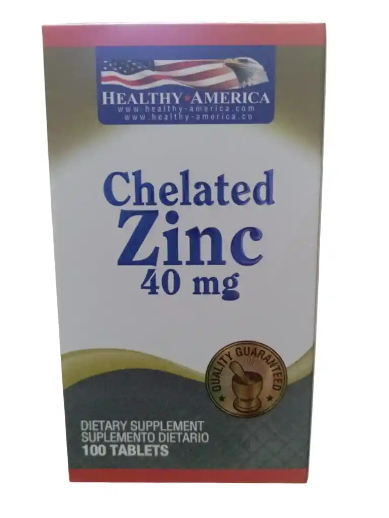 Zinc 40 Mg X 100 Tablets Healthy America