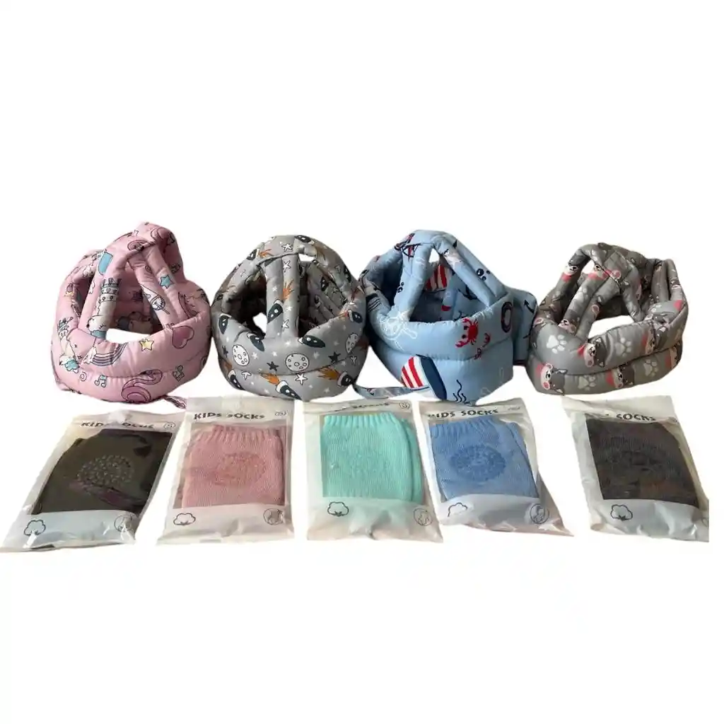 Combo Gateadores Incluye Casco Protector + Rodilleras