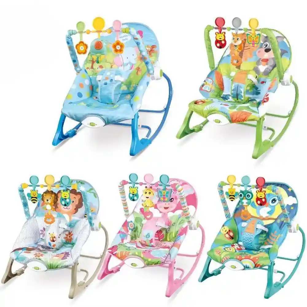 Silla Mecedora Con Vibración Y Juguetes Didácticos Nuevo