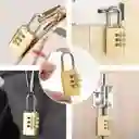 Candado Dorado Blíster Pequeño Numérico 3 Dígitos Locker
