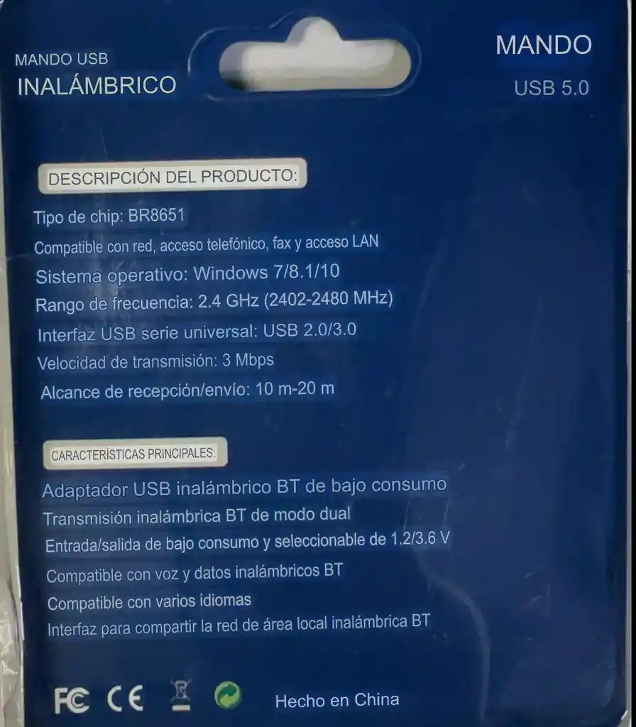Receptor Usb Bluetooth 5.0