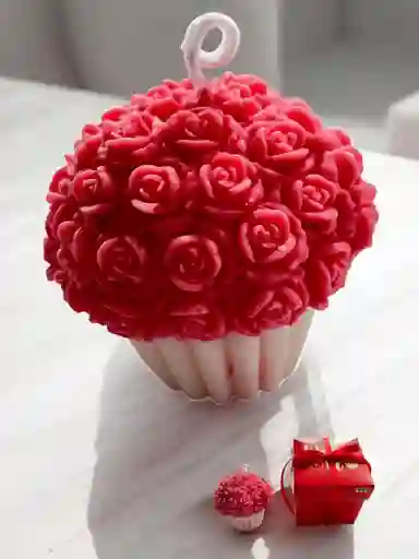 Regalo Especial Vela Decorativa Y Aromatizante Cupcake De Amor