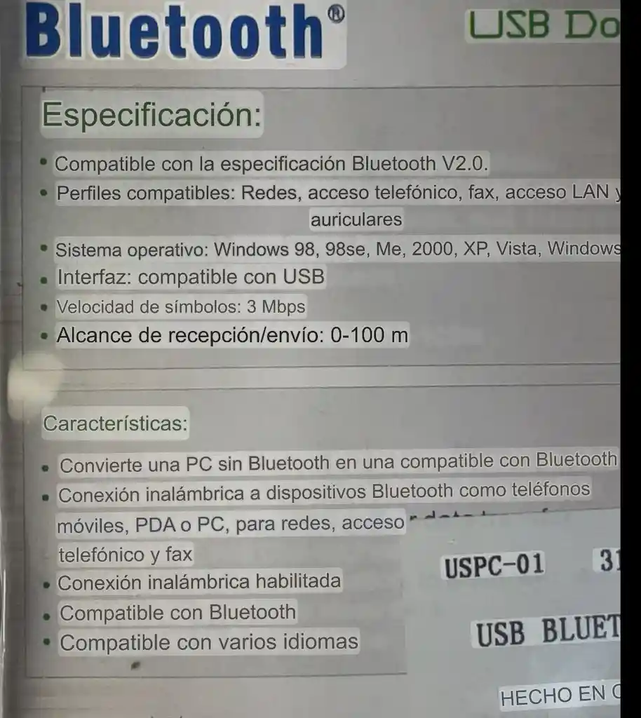 Usb Bluethooth 2.0