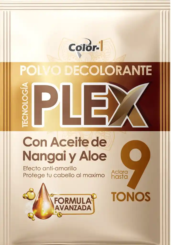 Polvo Decolorante Plex, Con Aceite De Nangai Y Aloe 10gr - Color 1