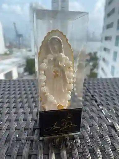 Virgen Milagrosa Con Denario En Caja Transparente – Detalle De Fe Y Protección