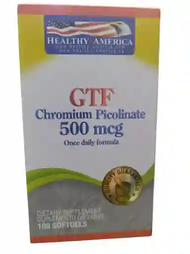 Chromium Picolinate 500 Mcg X 100 Softgels Healthy America