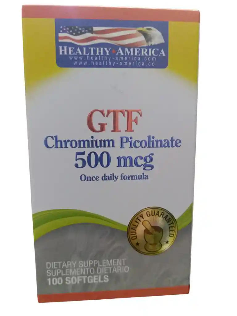 Chromium Picolinate 500 Mcg X 100 Softgels Healthy America