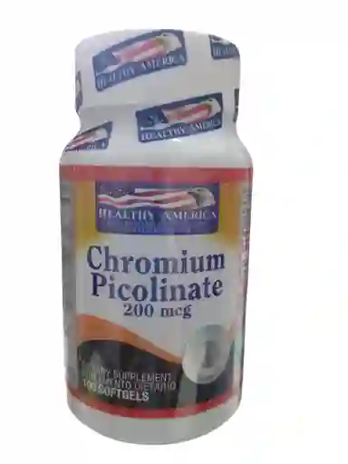 Chromium Picolinate 200 Mcg X 100 Softgels Healthy America