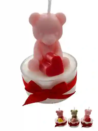 Regalo Especial Vela Decorativa Y Aromatizante Osito De Amor - Recordatorio