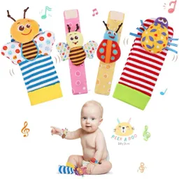 Kit De Estimulación Temprana Sonajeritos De Manos Y Pies