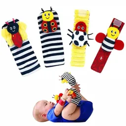 Kit De Estimulación Temprana Sonajeritos De Manos Y Pies