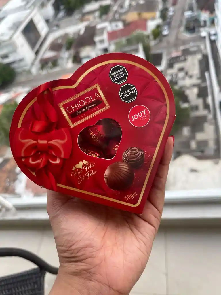 Bombones De Chocolate En Caja Corazón – 50 G De Dulzura Y Amor