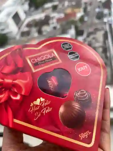 Bombones De Chocolate En Caja Corazón – 50 G De Dulzura Y Amor