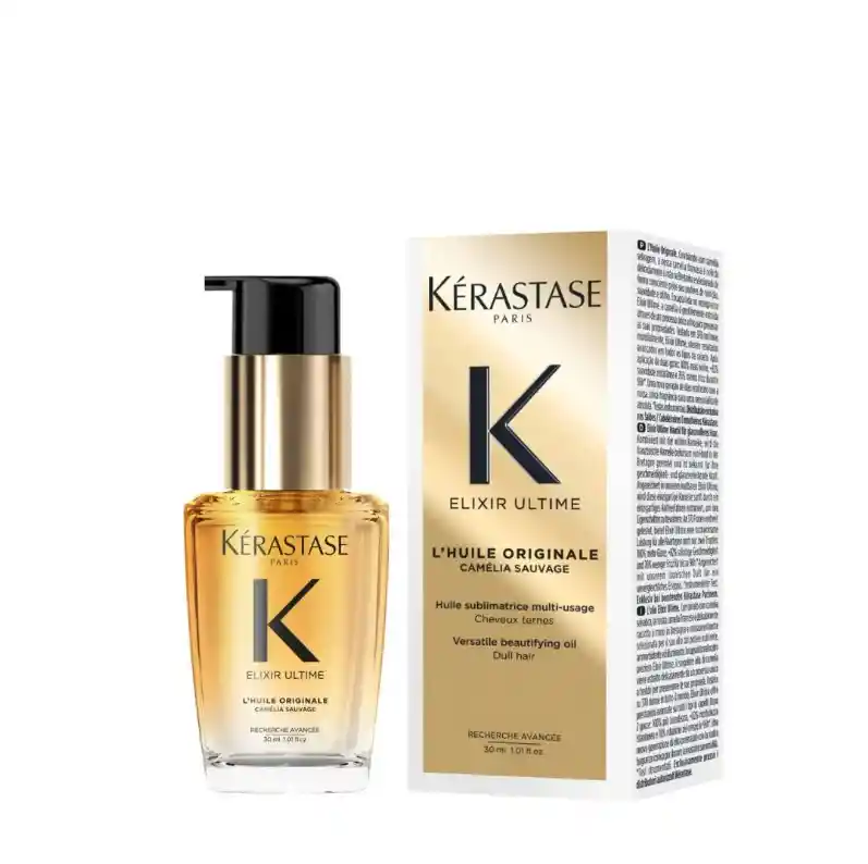Aceite Termo Protector Kérastase Elixir Ultime L’huile Brillo Intenso – Recargable 30ml Travel Size