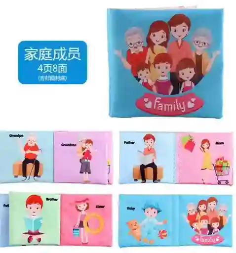 Mini Libro De Aprendizaje De Tela Estimulante Para Bebes