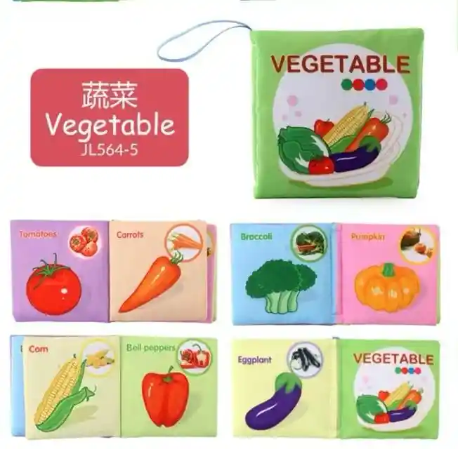 Mini Libro De Aprendizaje De Tela Estimulante Para Bebes