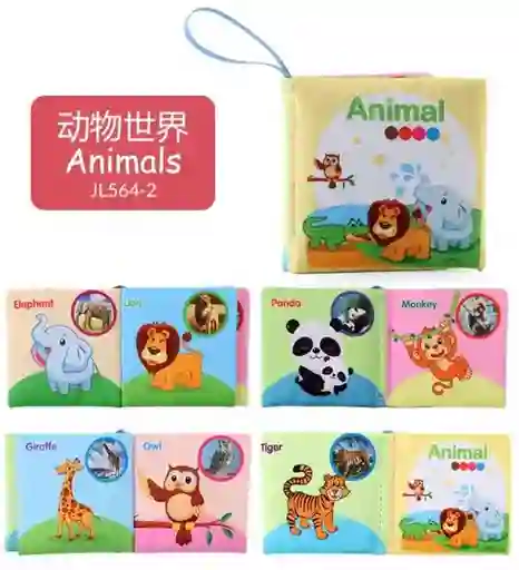 Mini Libro De Aprendizaje De Tela Estimulante Para Bebes