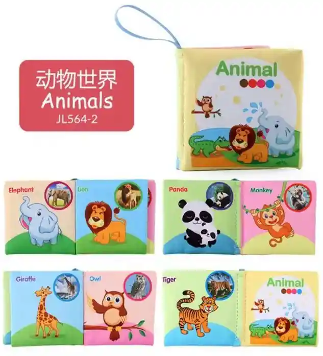 Mini Libro De Aprendizaje De Tela Estimulante Para Bebes
