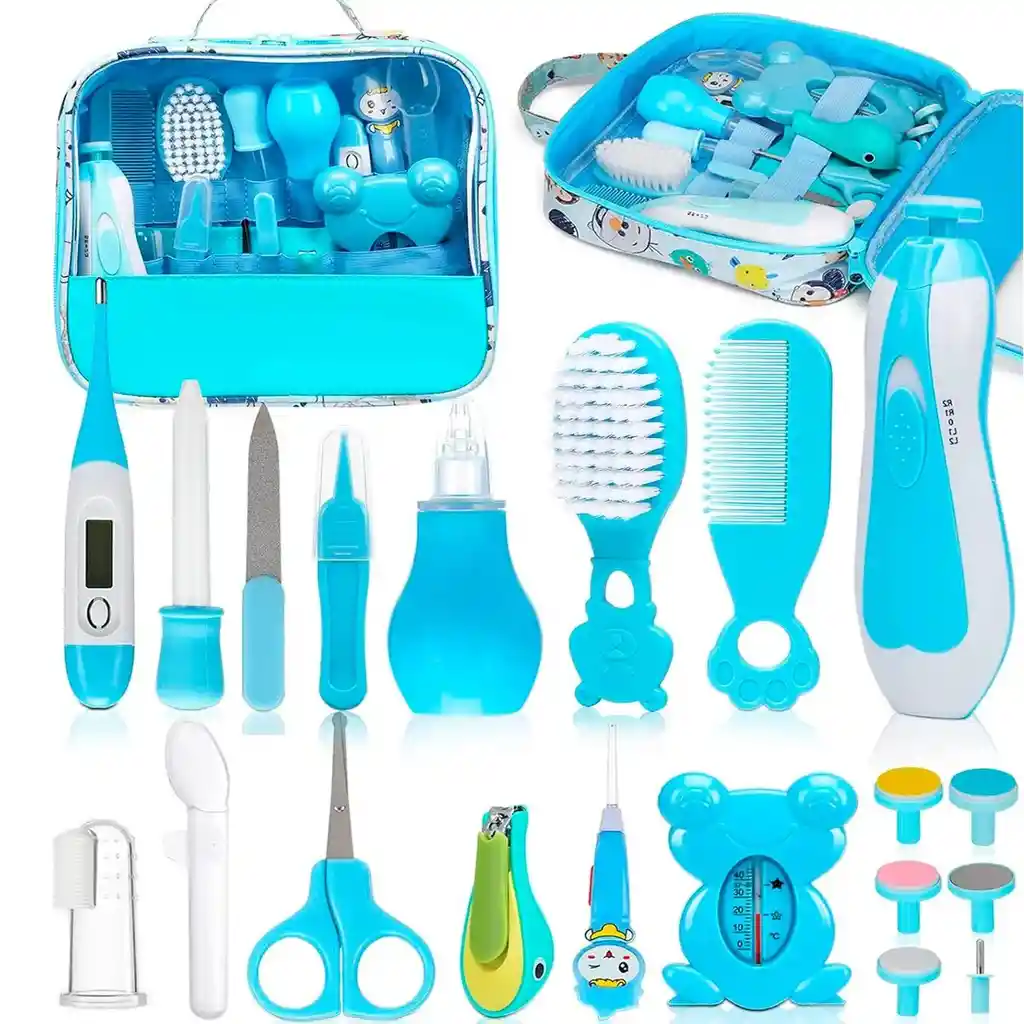 Kit De Aseo Para Bebé Recién Nacido + Lima Nuevo Azul