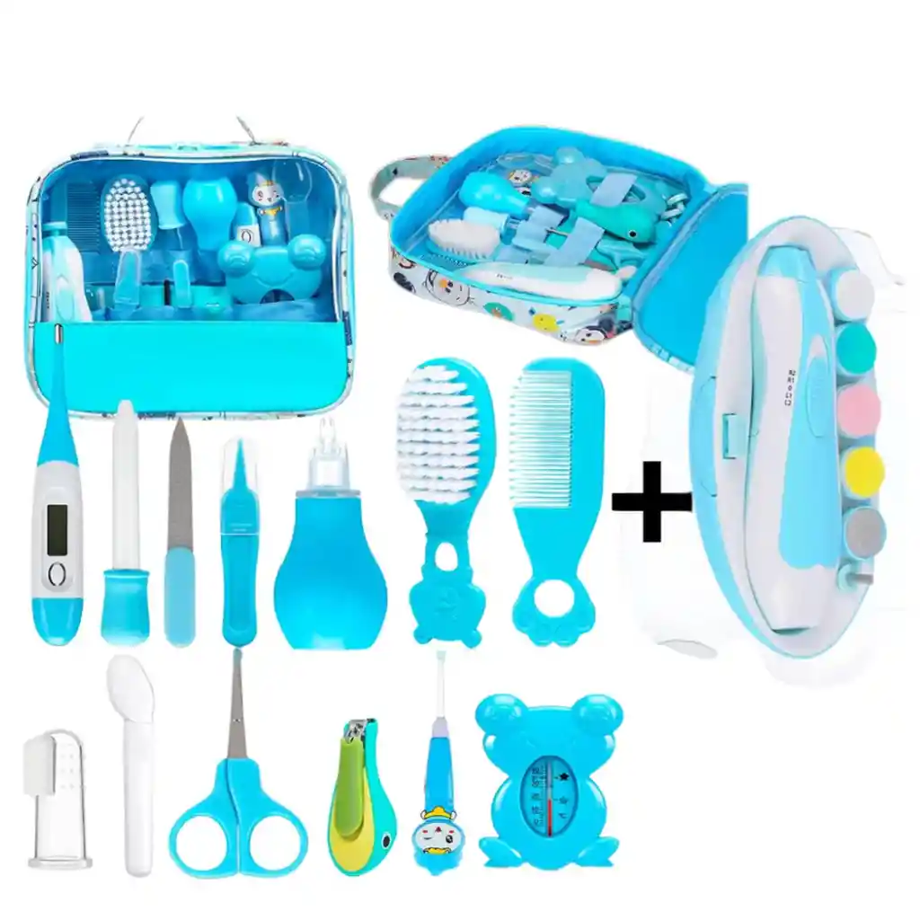 Kit De Aseo Para Bebé Recién Nacido + Lima Nuevo Azul