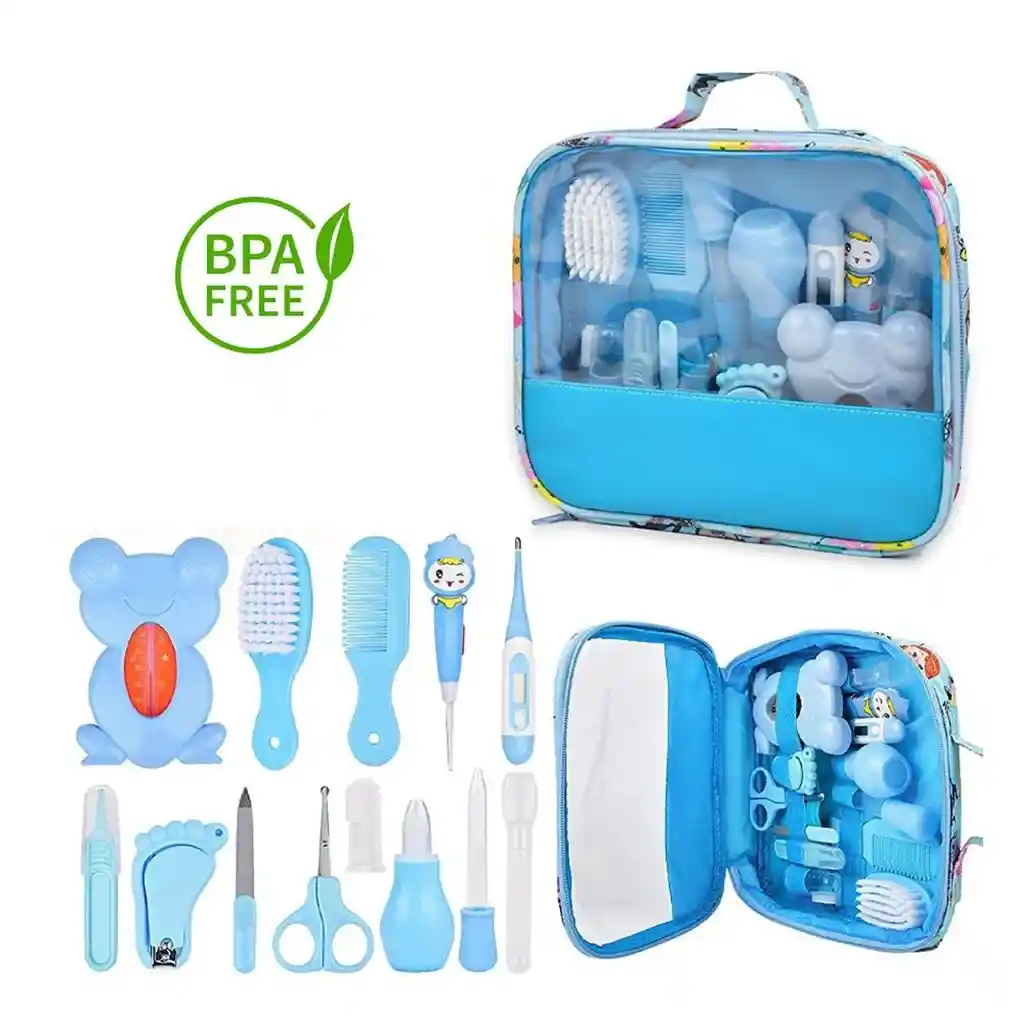 Kit De Aseo Para Bebé Recién Nacido + Lima Nuevo Azul