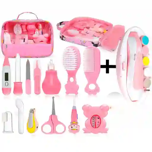 Kit De Aseo Para Bebé Recién Nacido + Lima Nuevo Rosa