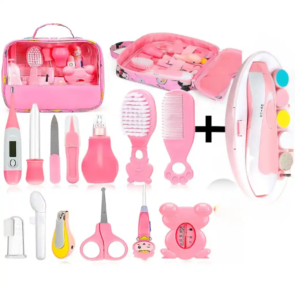 Kit De Aseo Para Bebé Recién Nacido + Lima Nuevo Rosa