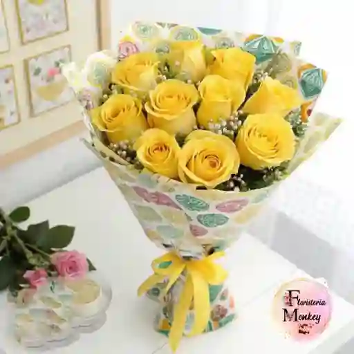 Rosa Amarilla X12