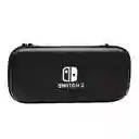 Funda Estuche De Transporte Unicolor Para Nintendo Switch 2 Color Negro