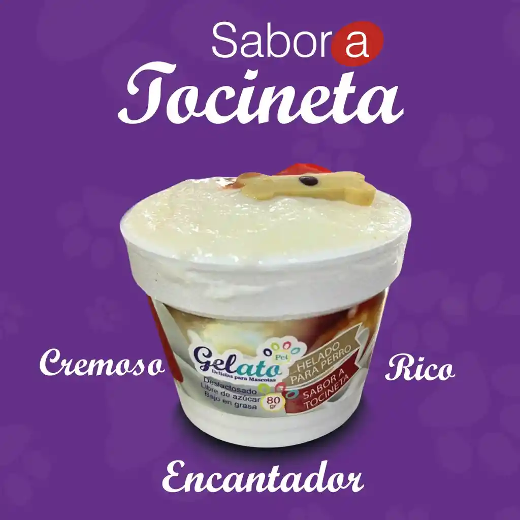 Helado Para Perros Gelato Sabor A Tocineta X 80 Gr