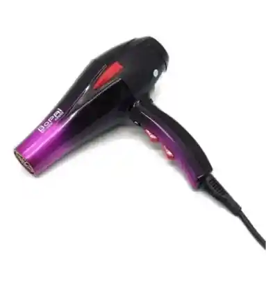 Secador De Pelo Bopai 4000w Bp5500 Más Difusores Color Negro