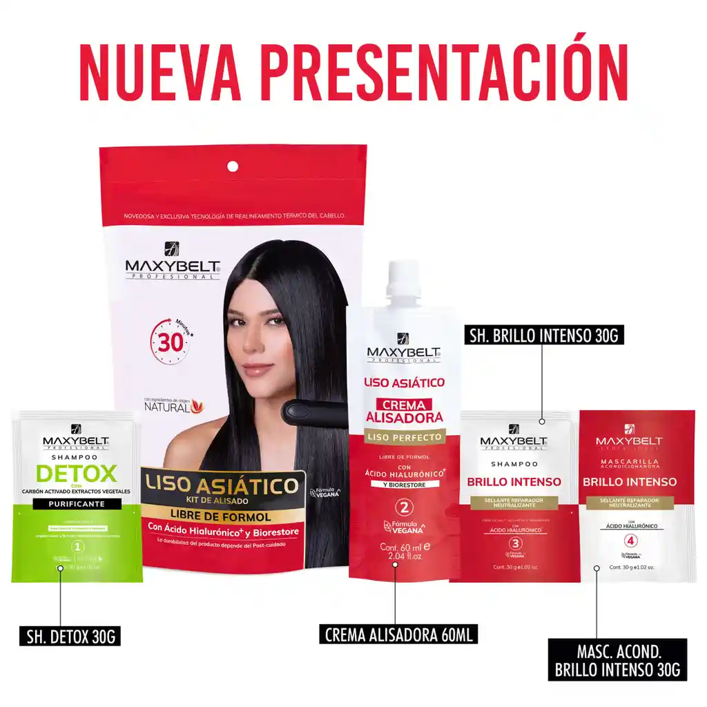 Liso Asiático Kit De Alisado