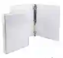 Folder Blanco Tres Argollas Tamaño Carta 1"