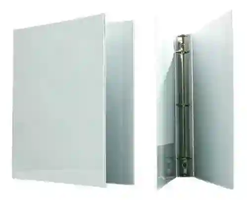 Folder Blanco Tres Argollas Tamaño Carta 1"