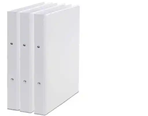 Folder Blanco Tres Argollas Tamaño Carta 1.5"