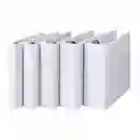 Folder Blanco Tres Argollas Tamaño Carta 2.5"