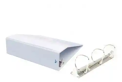 Folder Blanco Tres Argollas Tamaño Carta 3"