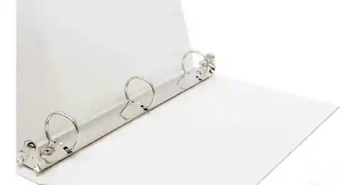 Folder Blanco Tres Argollas Tamaño Oficio 1.5"