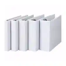 Folder Blanco Tres Argollas Tamaño Oficio 3"