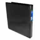 Folder Negro Tres Argollas Tamaño Carta 1"