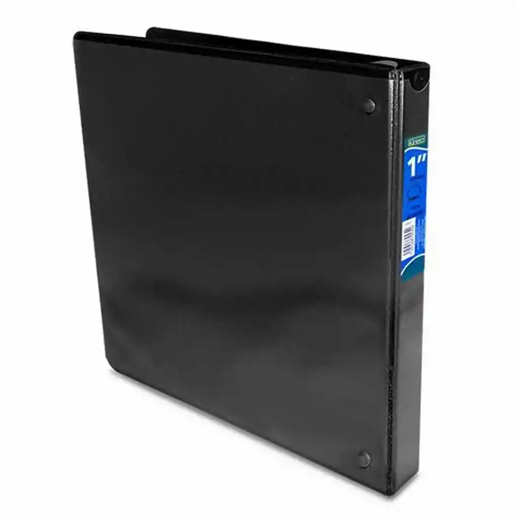 Folder Negro Tres Argollas Tamaño Carta 1"